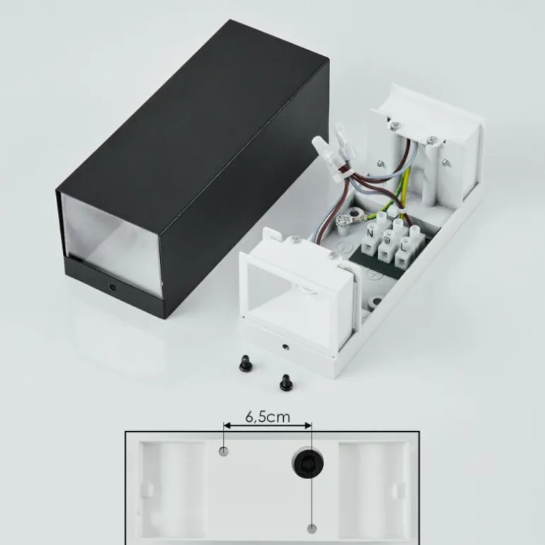 Applique murale d'extérieur Bogachie LED Noir, 1 lumière