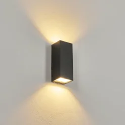 Applique murale d'extérieur Bogachie LED Noir, 1 lumière