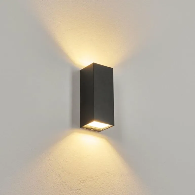 Applique murale d'extérieur Bogachie LED Noir, 1 lumière