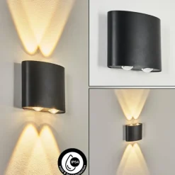 Applique murale d'extérieur Martigre LED Noir, 1 lumière