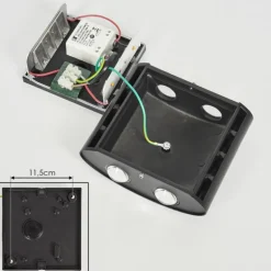 Applique murale d'extérieur Martigre LED Noir, 1 lumière