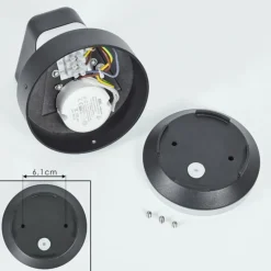 Applique murale d'extérieur Villermon LED Noir, 1 lumière