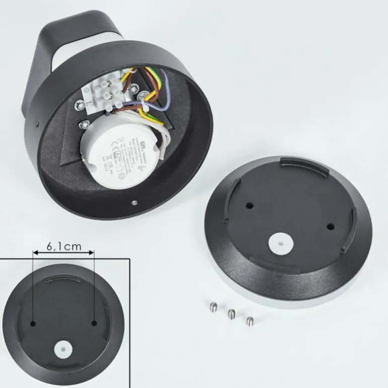 Applique murale d'extérieur Villermon LED Noir, 1 lumière