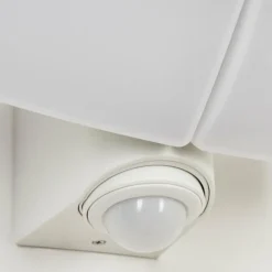 Applique murale d'extérieur Carnetin LED Blanc, 2 lumières, Détecteur de mouvement