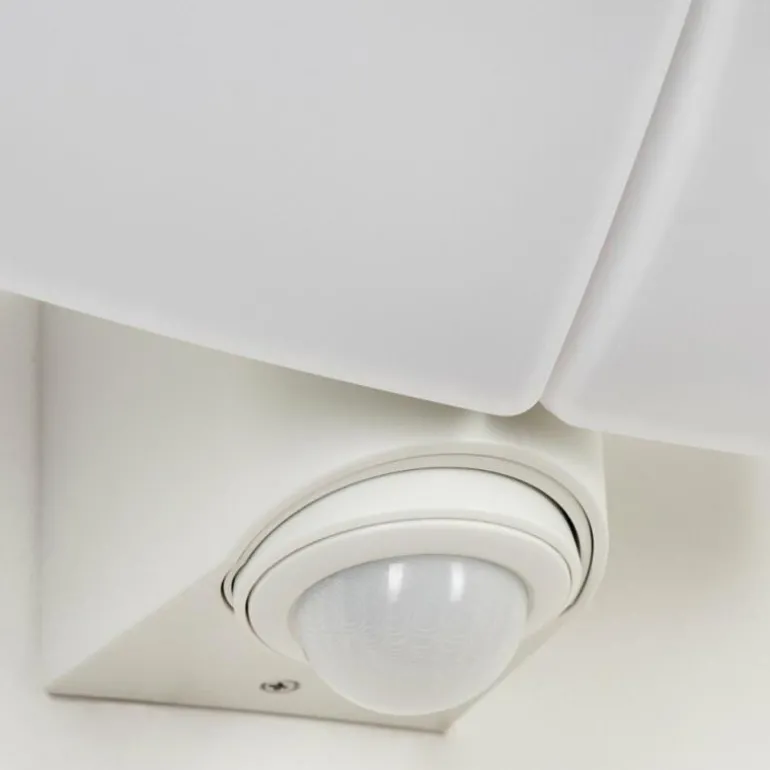 Applique murale d'extérieur Carnetin LED Blanc, 2 lumières, Détecteur de mouvement