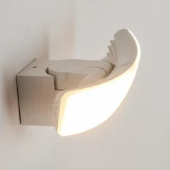 Applique murale d'extérieur Carnetin LED Blanc, 2 lumières, Détecteur de mouvement