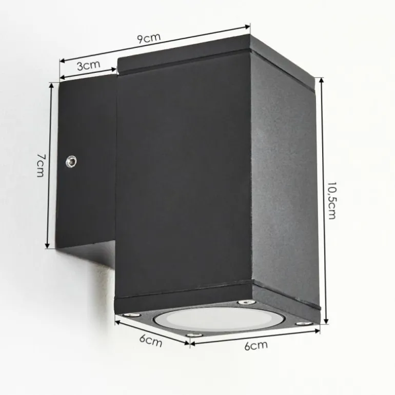 Applique murale d'extérieur Kastari Anthracite, 1 lumière