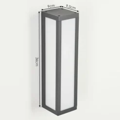 Applique murale d'extérieur Apidou LED Anthracite, 1 lumière