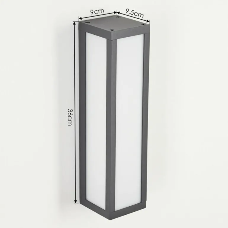 Applique murale d'extérieur Apidou LED Anthracite, 1 lumière