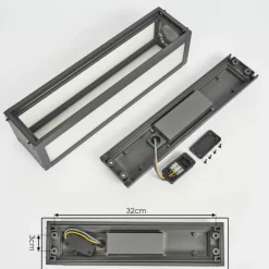 Applique murale d'extérieur Apidou LED Anthracite, 1 lumière