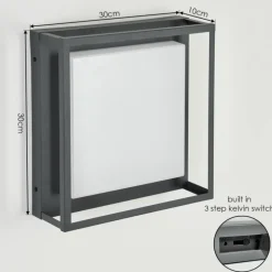 Applique murale d'extérieur Nonza LED Anthracite, 1 lumière