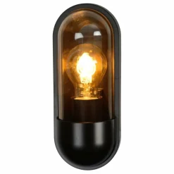 Applique murale d'extérieur Lucide CAPSULE Noir, 1 lumière