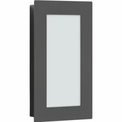 Applique murale d'extérieur LCD Lamberg LED Gris, 1 lumière, Détecteur de mouvement