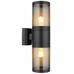 Applique murale d'extérieur Globo XELOO Noir, 2 lumières