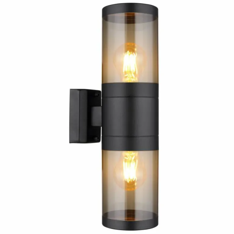 Applique murale d'extérieur Globo XELOO Noir, 2 lumières