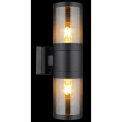 Applique murale d'extérieur Globo XELOO Noir, 2 lumières