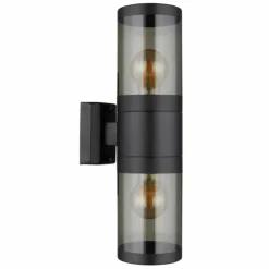 Applique murale d'extérieur Globo XELOO Noir, 2 lumières
