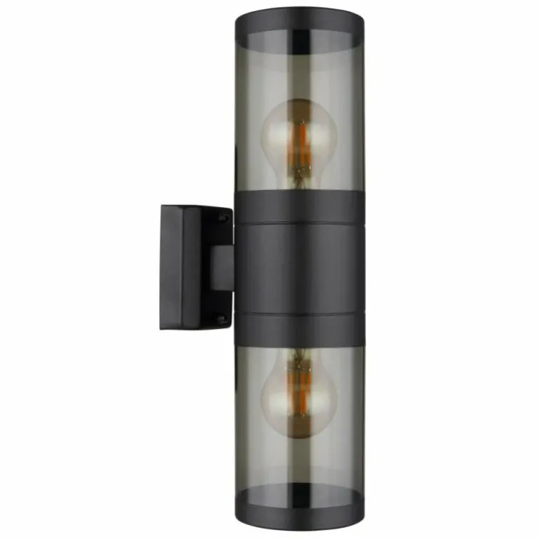 Applique murale d'extérieur Globo XELOO Noir, 2 lumières
