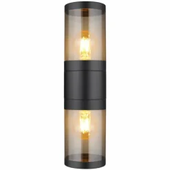 Applique murale d'extérieur Globo XELOO Noir, 2 lumières