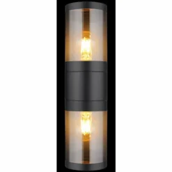 Applique murale d'extérieur Globo XELOO Noir, 2 lumières