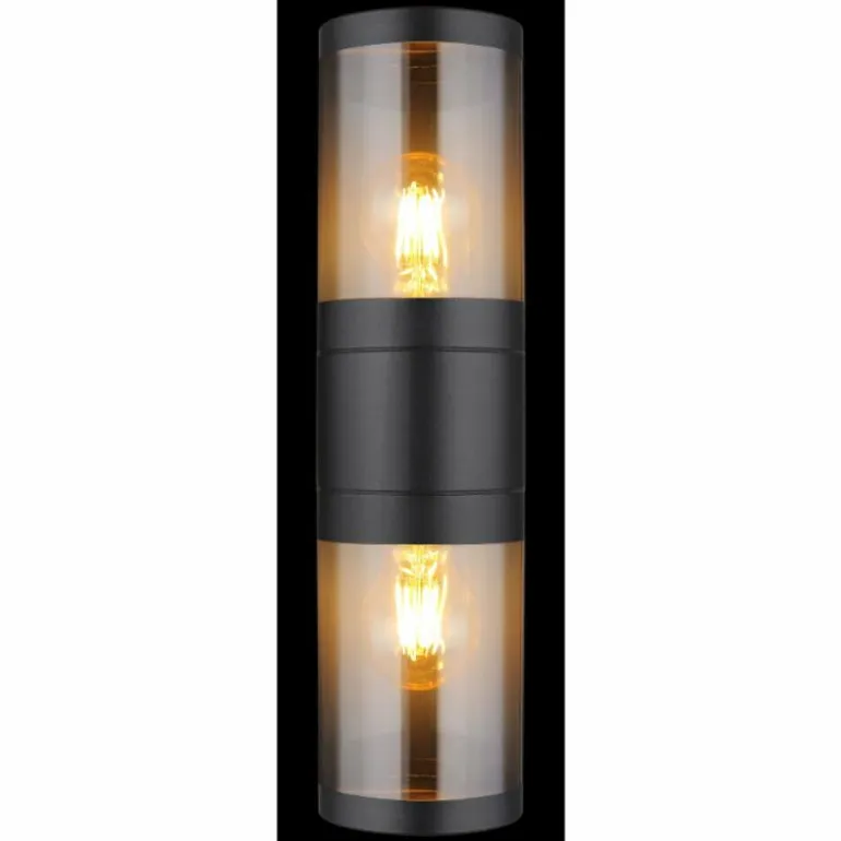 Applique murale d'extérieur Globo XELOO Noir, 2 lumières