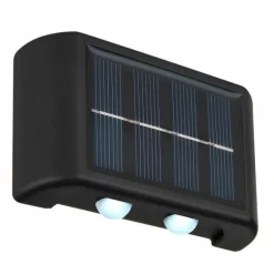Applique murale d'extérieur Globo SOLAR LED Noir, 4 lumières