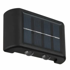 Applique murale d'extérieur Globo SOLAR LED Noir, 4 lumières