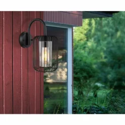 Applique murale d'extérieur Globo NINA Noir, 1 lumière