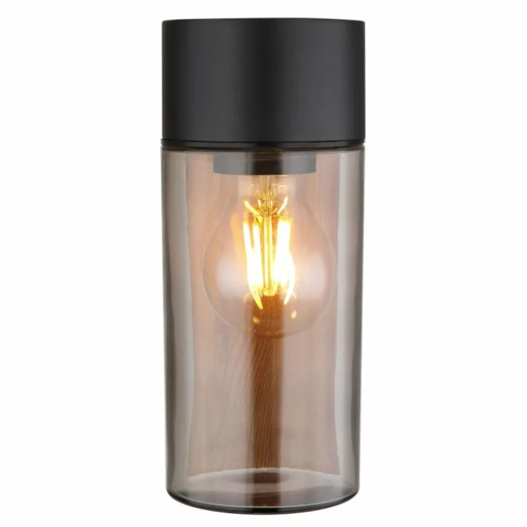 Applique murale d'extérieur Globo ETSI Couleur bois, Noir, 1 lumière