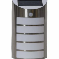 Applique murale d'extérieur Eglo Z_SOLAR LED Argenté, 1 lumière, Détecteur de mouvement