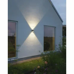 Applique murale d'extérieur Konstsmide Bitonto LED Anthracite, 2 lumières