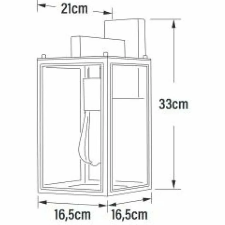 Applique murale d'extérieur Konstsmide Carpi Noir, 1 lumière