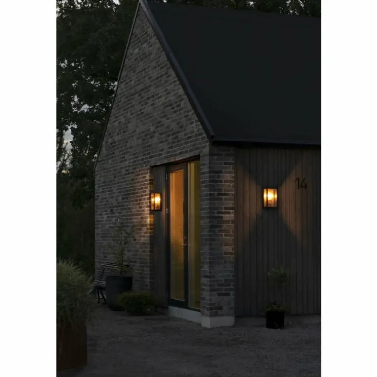 Applique murale d'extérieur Konstsmide Carpi Laiton, Noir, 1 lumière