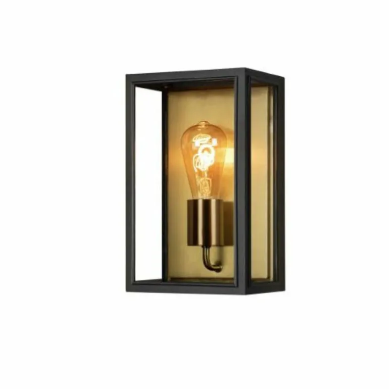 Applique murale d'extérieur Konstsmide Carpi Laiton, Noir, 1 lumière