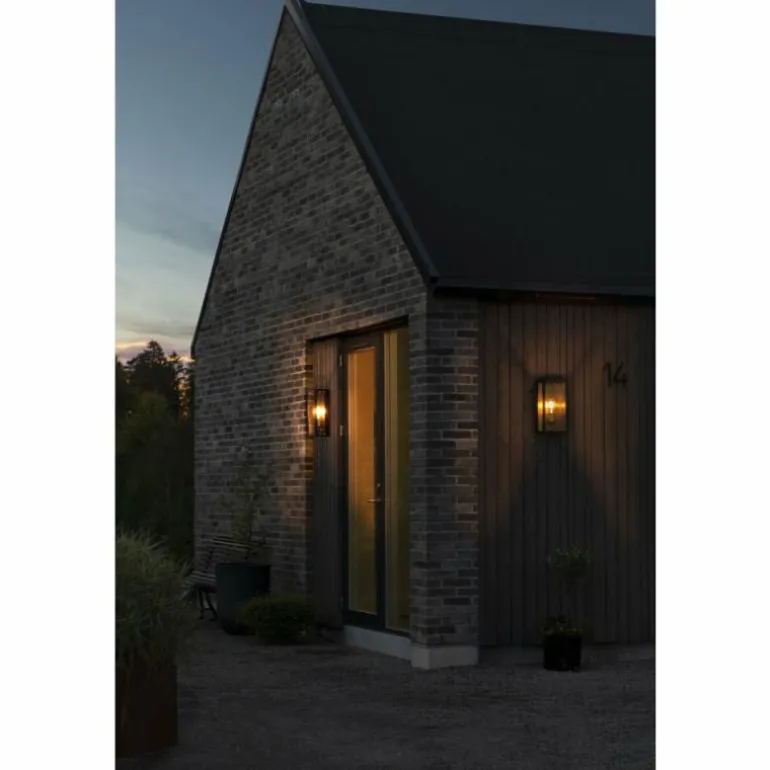 Applique murale d'extérieur Konstsmide Carpi Laiton, Noir, 1 lumière