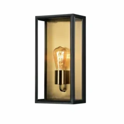 Applique murale d'extérieur Konstsmide Carpi Laiton, Noir, 1 lumière