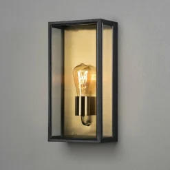 Applique murale d'extérieur Konstsmide Carpi Laiton, Noir, 1 lumière