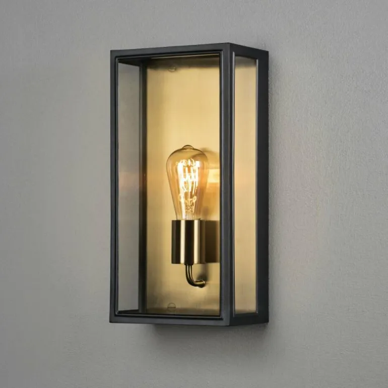 Applique murale d'extérieur Konstsmide Carpi Laiton, Noir, 1 lumière