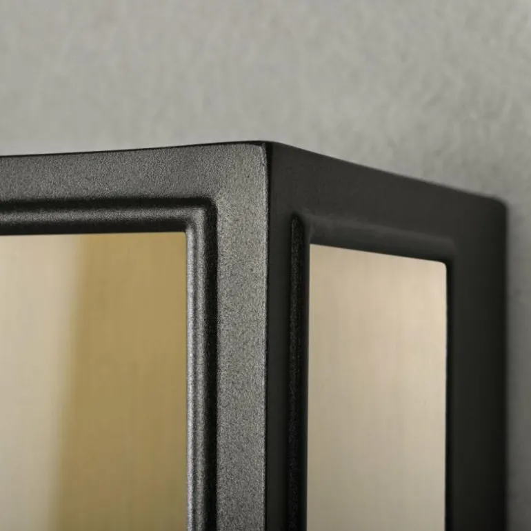 Applique murale d'extérieur Konstsmide Carpi Laiton, Noir, 1 lumière