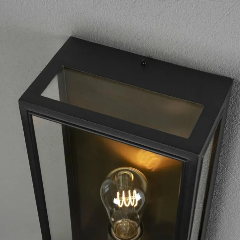 Applique murale d'extérieur Konstsmide Carpi Laiton, Noir, 1 lumière