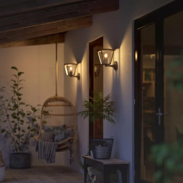 Applique murale d'extérieur Philips Hue White Inara LED Noir, 1 lumière