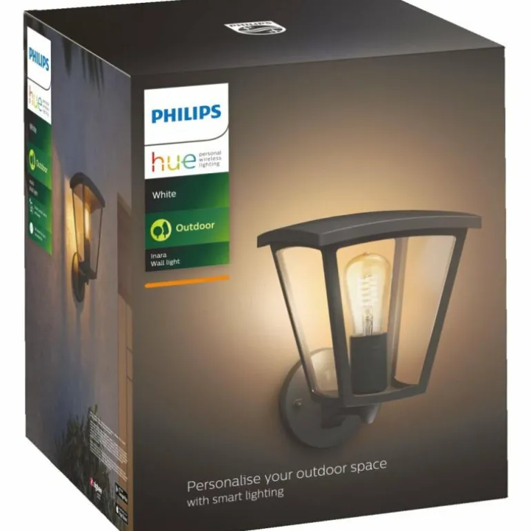 Applique murale d'extérieur Philips Hue White Inara LED Noir, 1 lumière