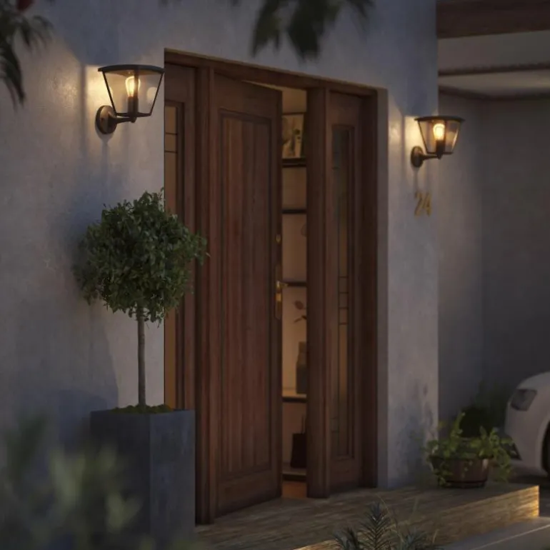 Applique murale d'extérieur Philips Hue White Inara LED Noir, 1 lumière