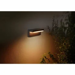 Applique murale d'extérieur Philips Hue Nyro LED Noir, 1 lumière, Changeur de couleurs