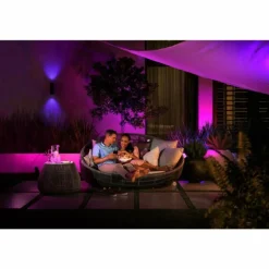 Applique murale d'extérieur set x 2 Philips Hue Appear LED Noir, 2 lumières, Changeur de couleurs