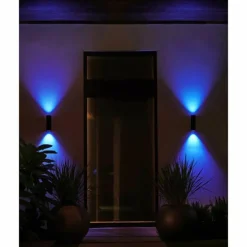 Applique murale d'extérieur set x 2 Philips Hue Appear LED Noir, 2 lumières, Changeur de couleurs