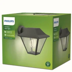 Applique murale d'extérieur Philips Alpenglow Anthracite, 1 lumière