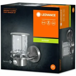 Applique murale d'extérieur LEDVANCE ENDURA® Acier inoxydable, 1 lumière, Détecteur de mouvement