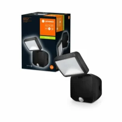 Applique murale d'extérieur LEDVANCE Battery Noir, 1 lumière, Détecteur de mouvement