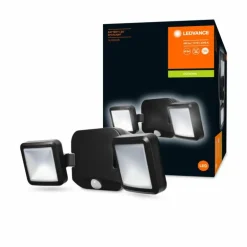 Applique murale d'extérieur LEDVANCE Battery Noir, 2 lumières, Détecteur de mouvement